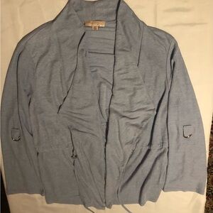 Misia Pale Blue Open Front lightweight Cardigan